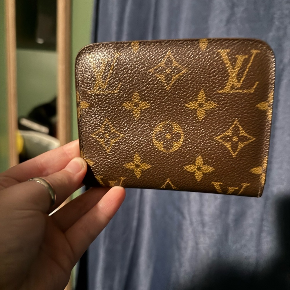 Louis Vuitton Brown and Gold Monogram Porte Monet Canvas Insolite Wallet